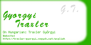 gyorgyi traxler business card